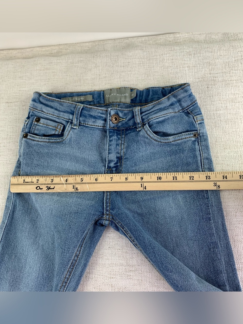 Lucky Brand girl's Zoe Skinny jeans adjustable waist size 8 - Picture 7 of 14